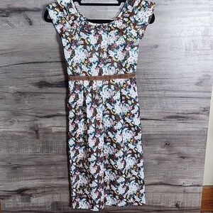 Janie And Jack Floral Romper In Green Multi